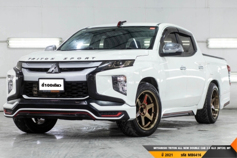 MITSUBISHI TRITON ALL NEW DOUBLE CAB 2.5 GLX (MY20)  MT ปี 2021 ราคา 459,000.- (#BM2025060213)