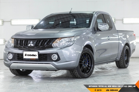MITSUBISHI TRITON ALL NEW MEGA CAB 2.5 GLX (MNC)  MT ปี 2019 ราคา 349,000.- (#BM2025062103)