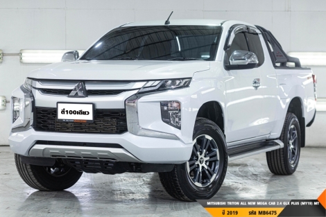 MITSUBISHI TRITON ALL NEW MEGA CAB 2.4 GLX PLUS (MY19)  MT ปี 2019 ราคา 399,000.- (#BM2025062404)