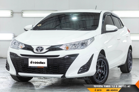 TOYOTA YARIS 1.2 E (MY17)  AT ปี 2019 ราคา 399,000.- (#BM2025080523)