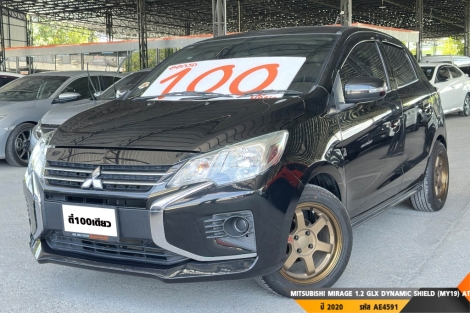 MITSUBISHI MIRAGE 1.2 GLX DYNAMIC SHIELD (MY19)  AT ปี 2020 ราคา 329,000.- (#BM2025091209)