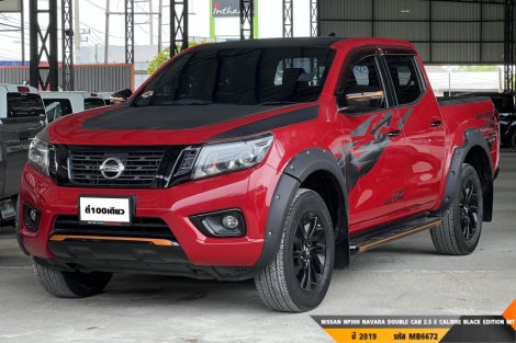 NISSAN NP300 NAVARA DOUBLE CAB 2.5 E CALIBRE BLACK EDITION  MT ปี 2019 ราคา 469,000.- (#BM2025091214)