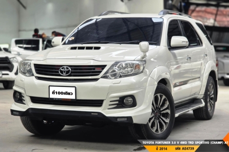 TOYOTA FORTUNER 3.0 V 4WD TRD SPORTIVO (CHAMP)  AT ปี 2014 ราคา 589,000.- (#BM2025111903)