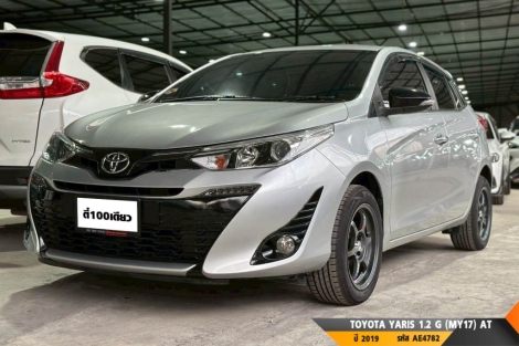 TOYOTA YARIS 1.2 G (MY17)  AT ปี 2019 ราคา 419,000.- (#BM2025121906)