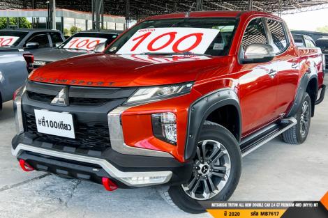 MITSUBISHI TRITON ALL NEW DOUBLE CAB 2.4 GT PREMIUM 4WD (MY19)  MT ปี 2020 ราคา 659,000.- (#BM2026071733)