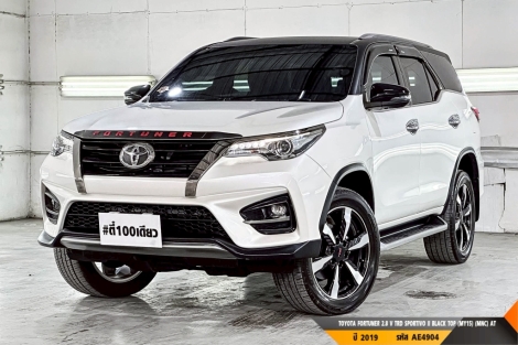 TOYOTA FORTUNER 2.8 V TRD SPORTIVO II BLACK TOP (MY15) (MNC)  AT ปี 2019 ราคา 1,050,000.- (#BM2026072211)